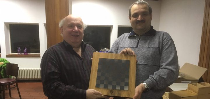 Die Gewinner des Hermann Thaler Erinnerungsturniers 2017: Peter Heinrichsen (links) und Thomas Sörgel